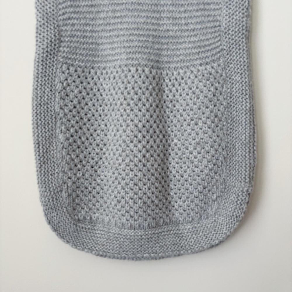 Apiece Apart Grey Fringe Alpaca Turtleneck Sweater Vest Small Grey Après-Ski - Picture 4 of 12